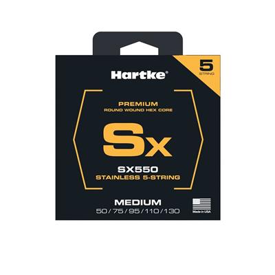 Medium Gauge, 5-string set (50, 75, 95, 110, 130)
