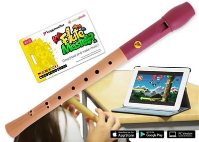 Flute Master m. Holz-Kunststoff-Blockfl.